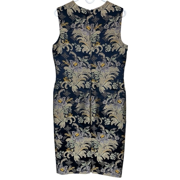 Ralph Lauren 2016 Fall Collection Georgia Baroque Silk Brocade Sheath Dress - Picture 8 of 16